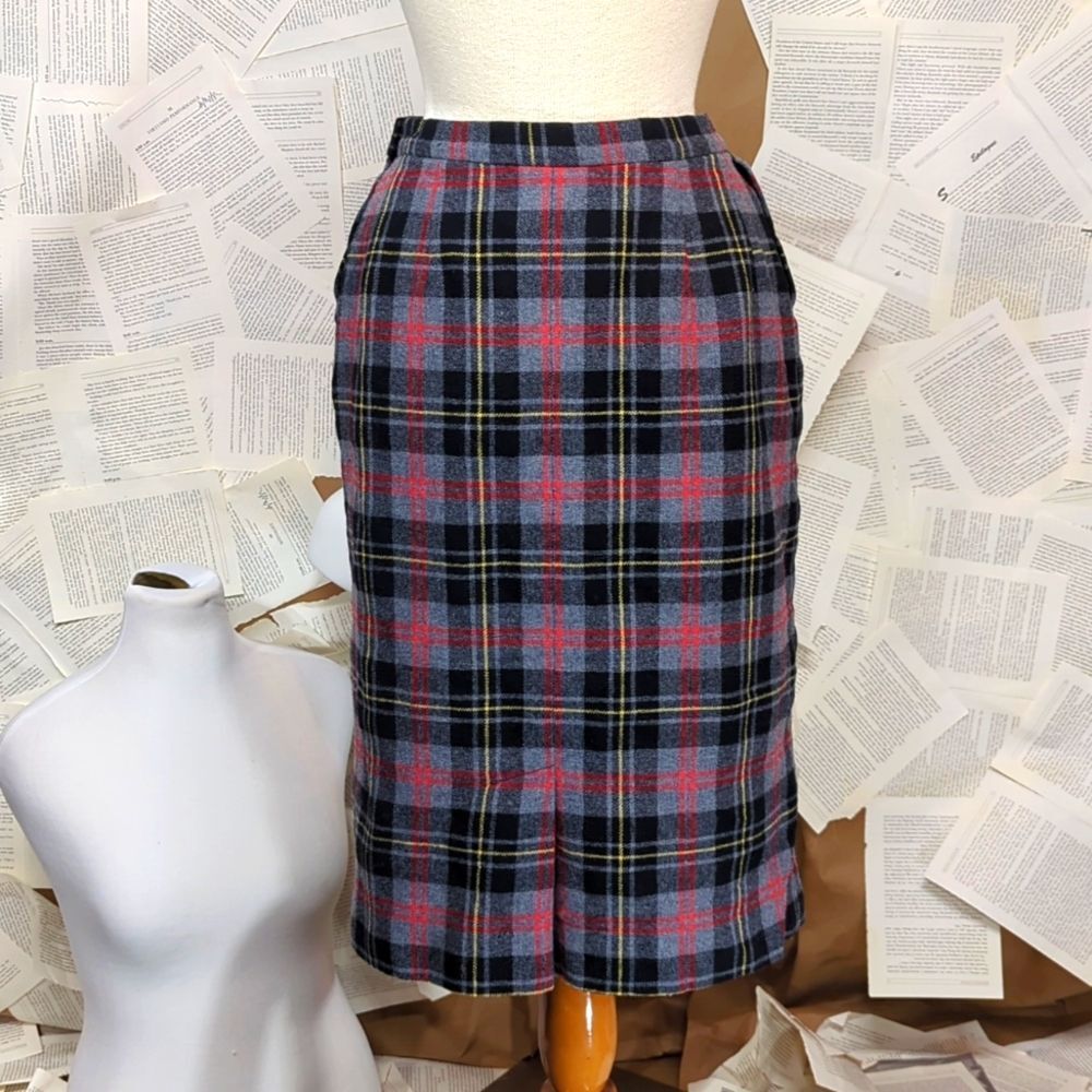 Vintage Pendleton Wool Skirt MacPherson Tartan Size 10